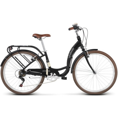 Mestský retro bicykel Kross 26'' Le Grand Pave 1 6-prevodový Hliníkový 16" lesklý, bordový